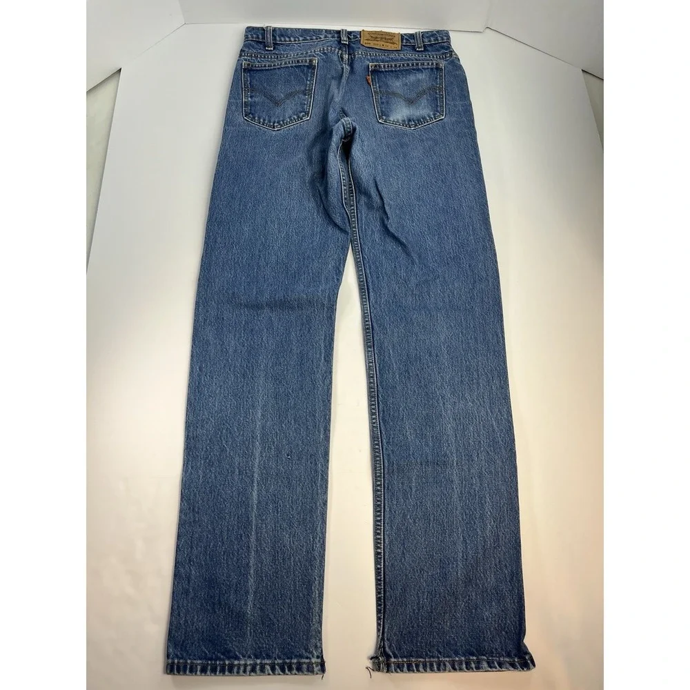 Vintage Levi's 505 Orange Tab Jeans Regular Fit Straight Leg Men's Size 34x34